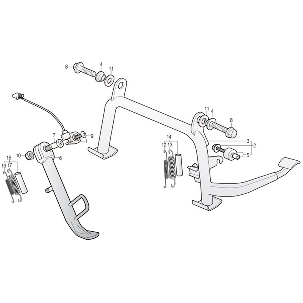DAELIM YC125 (DL125ARM) ORTA SEHPA KOMPLE #DL125-ARM F2102